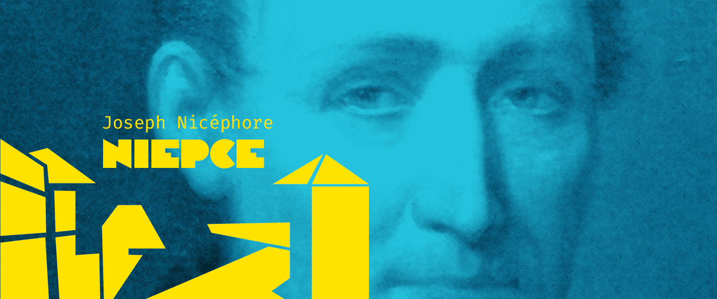 Ausschnitt eines Portraits von Nicéphore Niépce, dem Erfinder der ersten fotografischen Technik